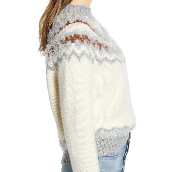 Lou & Grey Fair Isle Sweater White Size M - Picture 11 of 16